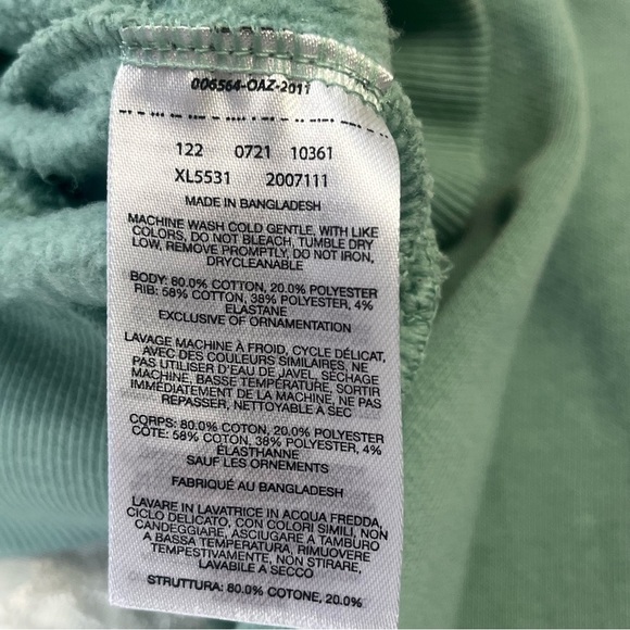 Columbia Sunridge Crewneck Sweatshirt Light Green Size Small - Picture 6 of 8